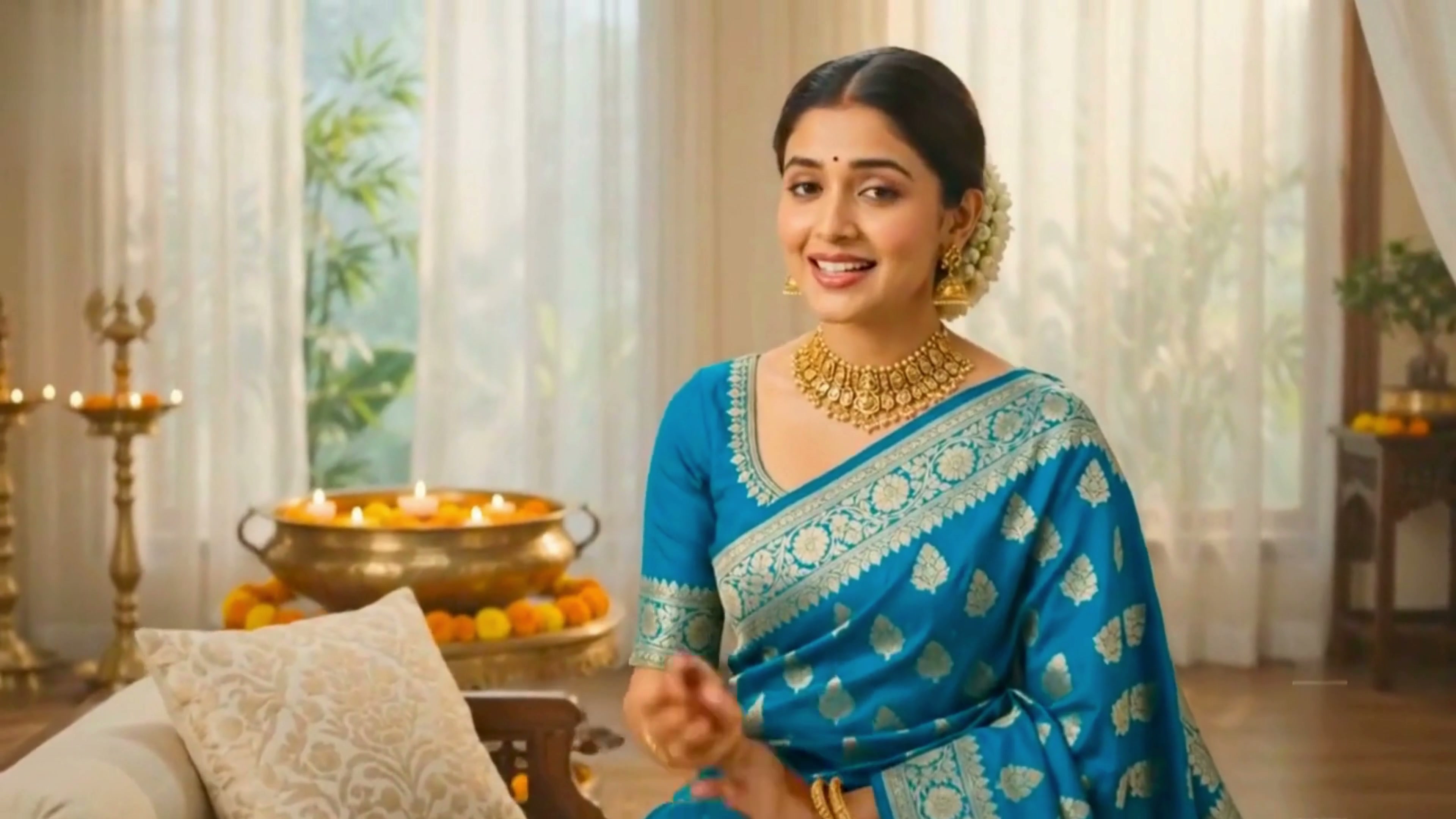 Aviighna Yoga — Blue Saree Commercial